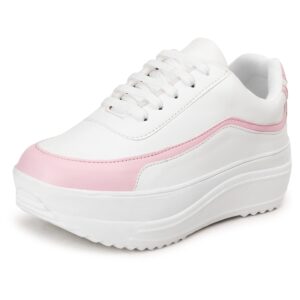 Vendoz Women White Casual Stylish Sneakers Vendoz Women White Casual Stylish Sneakers