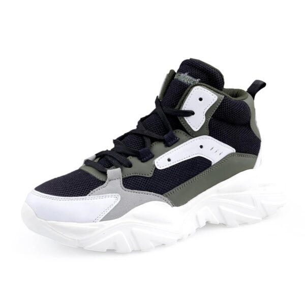 Bacca Bucci NYRA Mid-top Platform Fashion Sneakers for Women | Streetwear Chunky Sneakers with Light-Weight Outsole