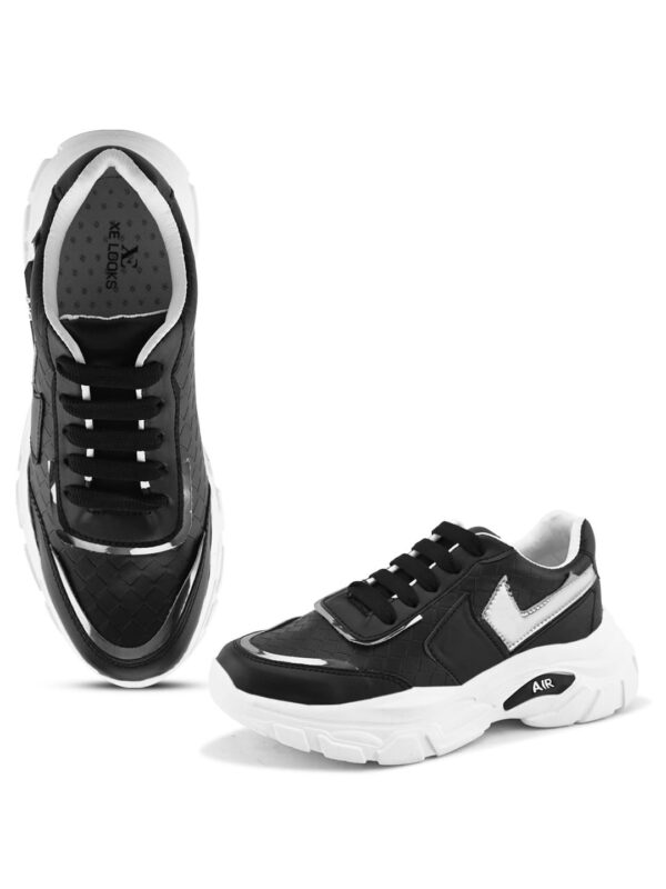 XE Looks Women’s Soft & Attractive & Stylish Lace up Sneakers Trendy Shoes | Walking All Day Casual Wear