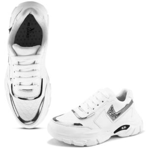 XE Looks Women’s Soft & Attractive Lace up Sneakers Trendy Shoes | Walking All Day Casual Wear XE Looks Women’s Soft & Attractive Lace up Sneakers Trendy Shoes | Walking All Day Casual Wear