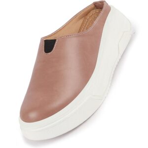 FAUSTO Women’s Outdoor Fashion Comfort Open Back Platform Heel Slip On Casual Shoes FAUSTO Women’s Outdoor Fashion Comfort Open Back Platform Heel Slip On Casual Shoes