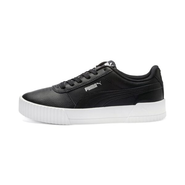Puma Womens Carina L Black White Silver Sneaker – 4 UK (37032501)