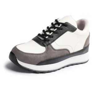 Vendoz Women Casual Shoes White Black Sneakers Vendoz Women Casual Shoes White Black Sneakers