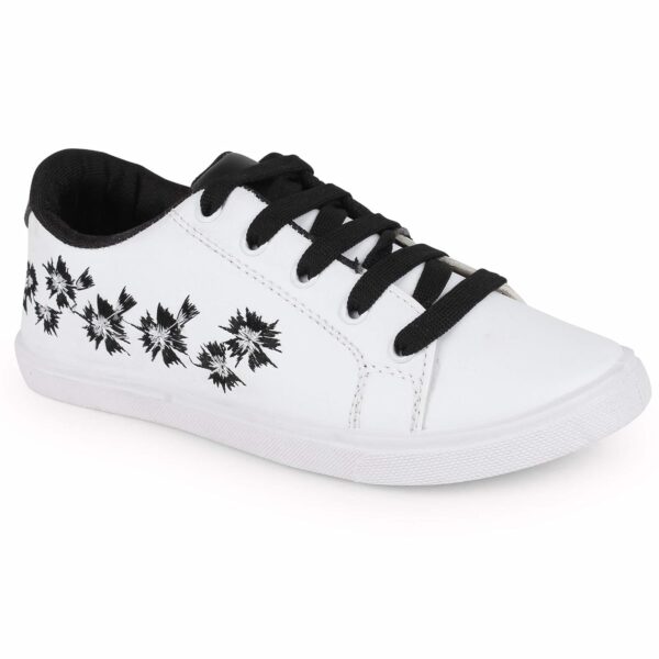 Longwalk Women Floral Latest Collection Sneakers Shoes | Casual Style | Trending Shoes for Girl | Light Weight Breathable Walking, Gym, Yoga