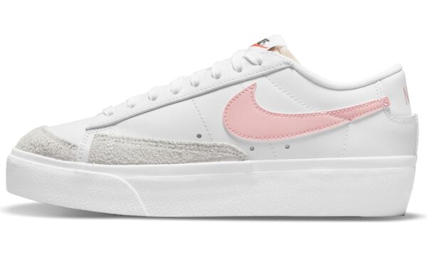 Nike Blazer Low Platform Women’s Shoes (White/Summit White/Black/Pink Glaze, UK Footwear Size System, Adult, Women, Numeric, Medium, 8)