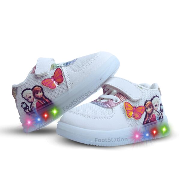 FootStation Kids’ Rainbow Pink Shoe with Wings Sticker – Colorful & Playful Girls’ Sneakers (Hiphop-5)