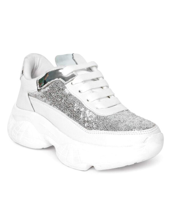 Vendoz Women Premium White Casual Shoes Sports Shoes Sneakers