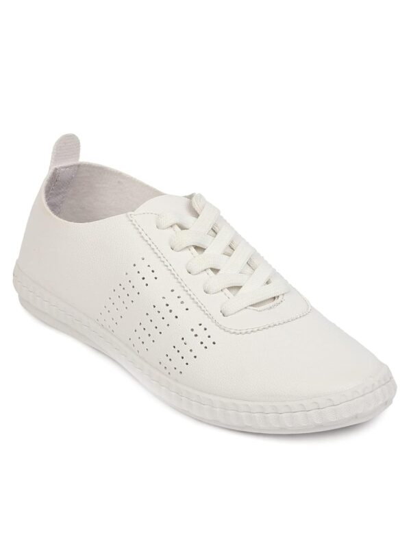 ICONICS Womens White Sneakers Sneaker