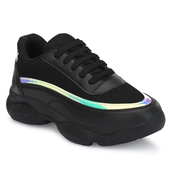 AROOM Sneakers and Running Shoes with Attractive Design and Casual Lace Up for Women and Girls