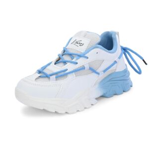 KNOOS Synthetic Leather Lace Up Casual Sneaker Shoes for Women and Girls KNOOS Synthetic Leather Lace Up Casual Sneaker Shoes for Women and Girls
