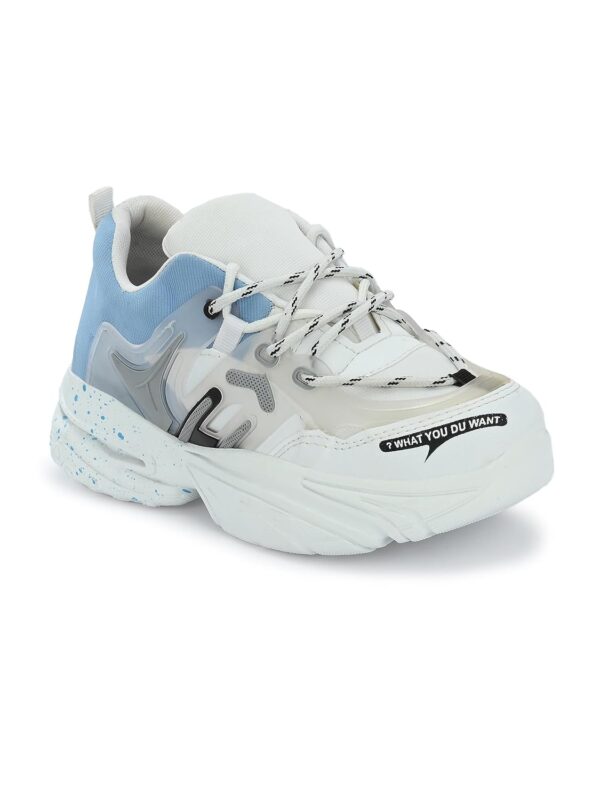 KNOOS Stylish Trendy Lightweight Canvas Casual High Top Sneaker Shoes for Women’s & Girls| Sneakers| White Sneakers|Colorblock Sneakers