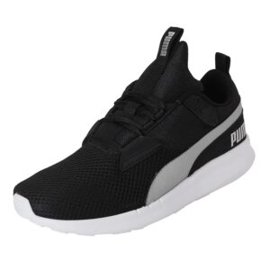 Puma Womens Player WNS Black-Silver Sneaker – 8 UK (38752401)