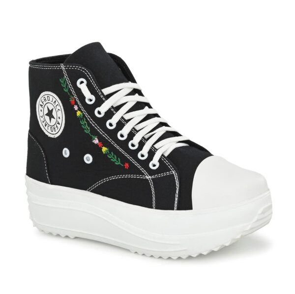 AFROJACK Women’s Color Blocked Sneaker Boots Shoe w4